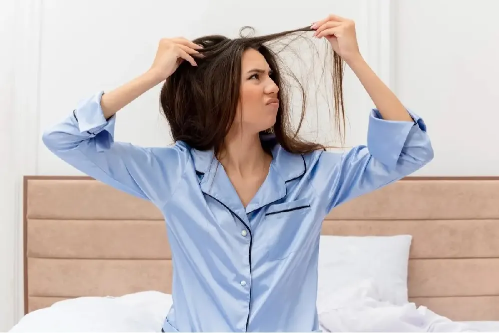 rambut kusut di pagi hari